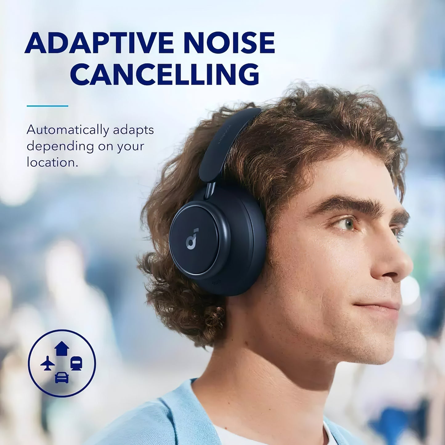 Anker SoundCore Space Q45 Bluetooth Handsfree, Multipoint, A2DP, ANC, Blue A3040G31 