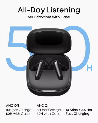 Handsfree Bluetooth Anker Soundcore R60i, TWS, ANC, Black D1202G11