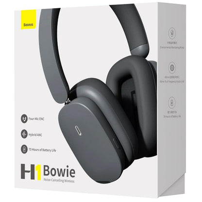 Baseus Bowie H1 Bluetooth Handsfree, A2DP, ANC, Gray NGTW230213