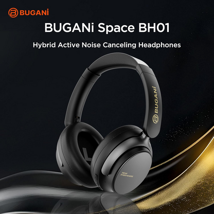 Bluetooth Handsfree Bugani Space BH01, MultiPoint, A2DP, ANC, Black