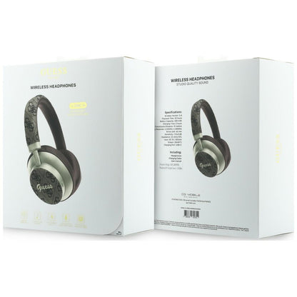 Handsfree Bluetooth Guess 4G Gold Script Metal, A2DP, Brown