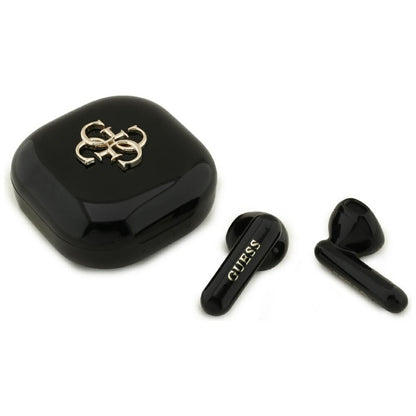 Handsfree Bluetooth Guess 4G Metal Logo, TWS, Black