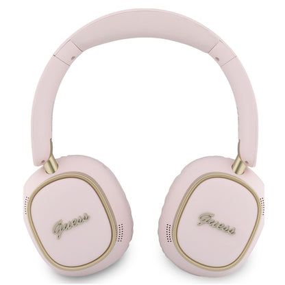Handsfree Bluetooth Guess Rectangle Metal Script, A2DP, Pink