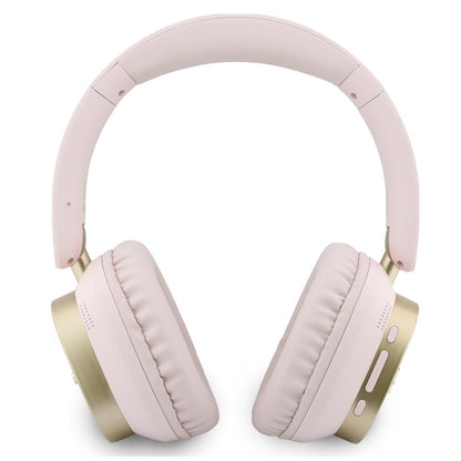 Handsfree Bluetooth Guess Rectangle Metal Script, A2DP, Pink