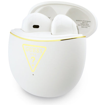 Handsfree Bluetooth Guess Script Print, TWS, White
