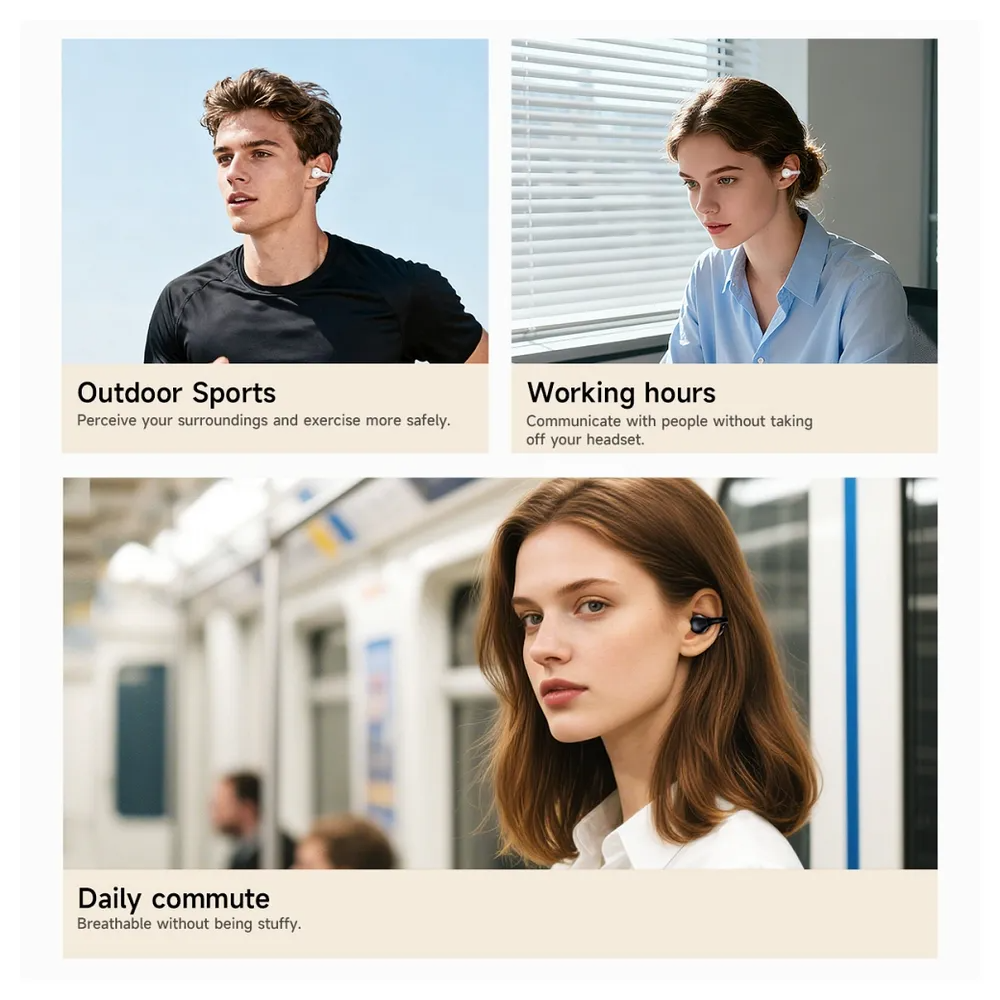 Handsfree Bluetooth HOCO EA8, TWS, White