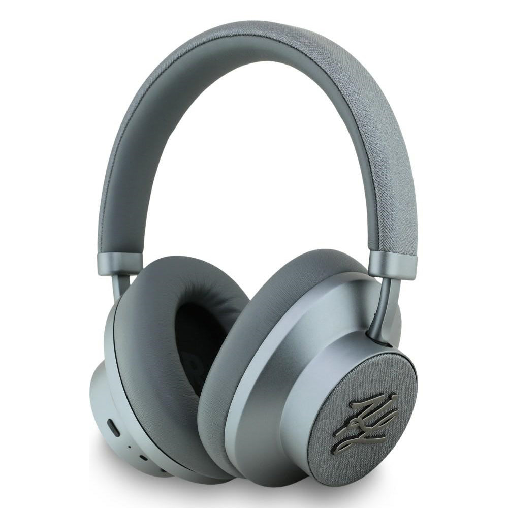 Handsfree Bluetooth Karl Lagerfeld Grained Initials, A2DP, ANC, Grey
