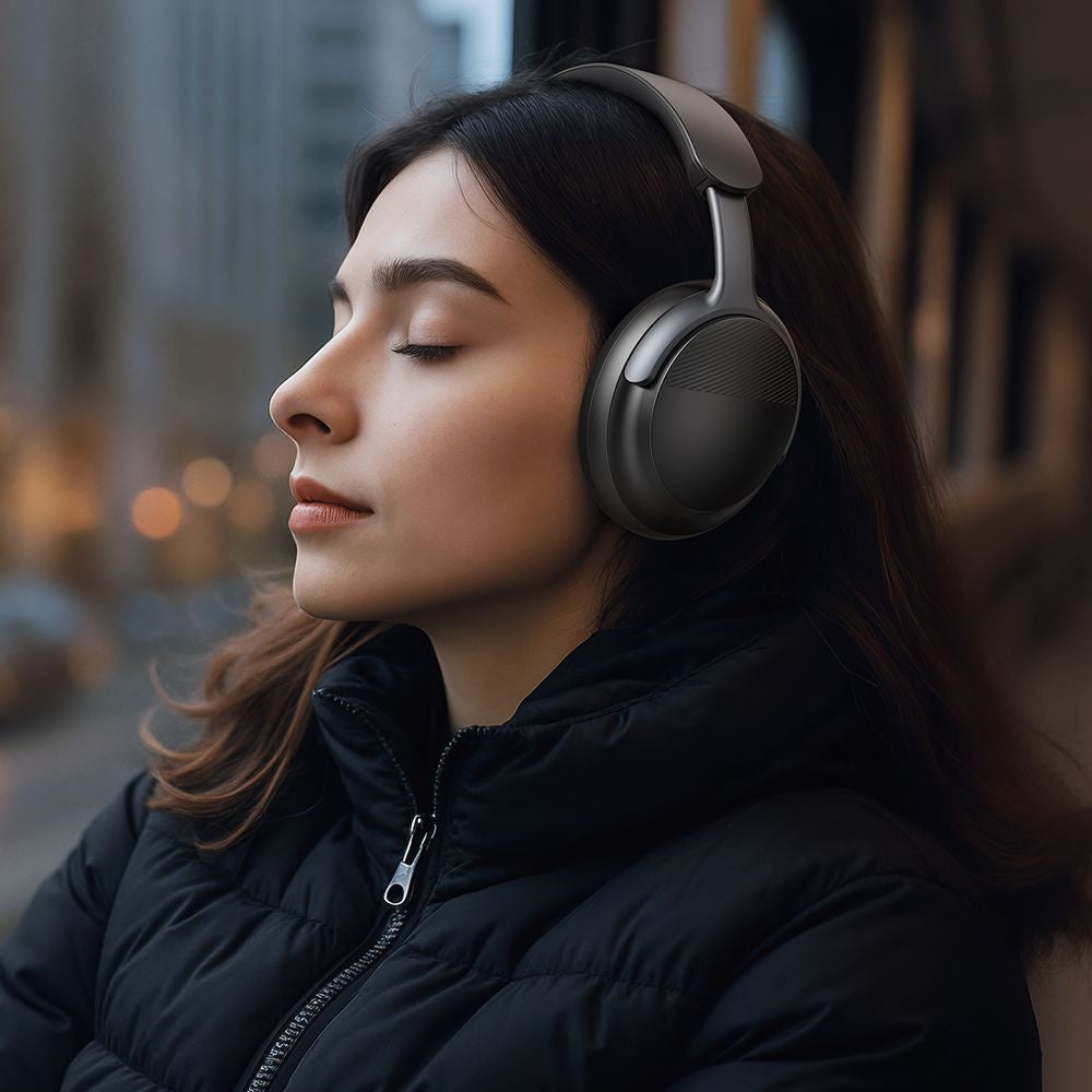 McDodo HP-1420 T02 Bluetooth Handsfree, A2DP, ANC, Black