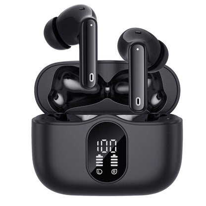 Handsfree Bluetooth Techsuit CW3 WaveBeat 100, TWS, ANC, Black