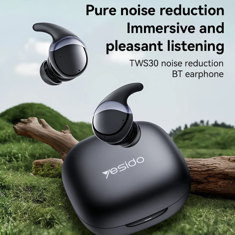 Handsfree Bluetooth Yesido TWS30, TWS, ANC, Black