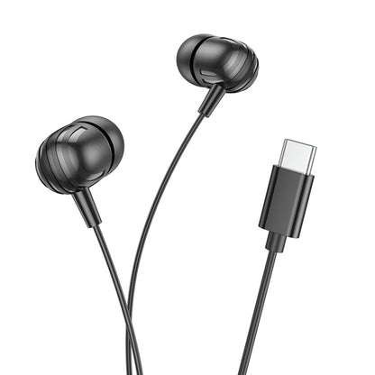 Handsfree USB-C Borofone BM77 Delicious, Black