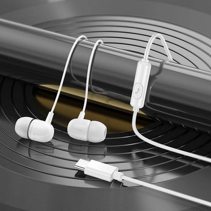Handsfree USB-C Borofone BM77 Delicious, Black