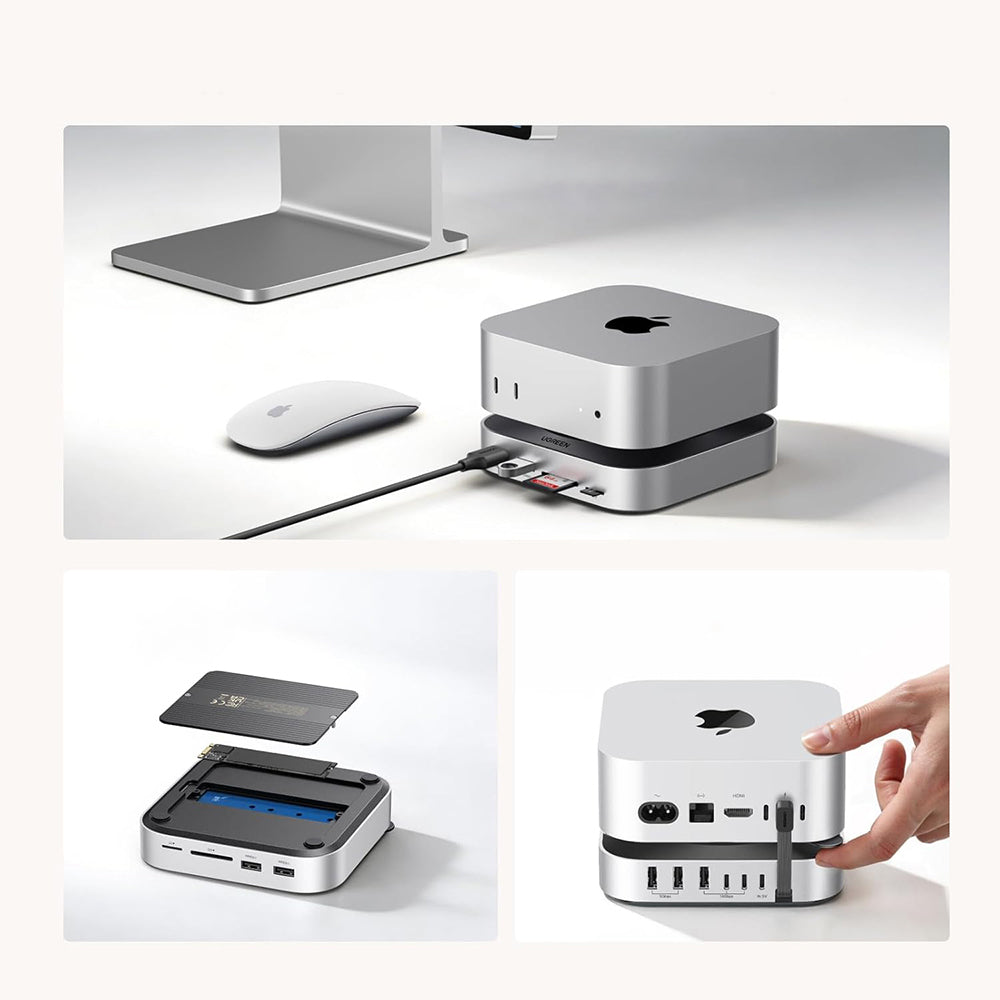 UGREEN CM841A Multifunctional Hub (95094) for Apple Mac Mini M4 / Pro, 10in1, Gray
