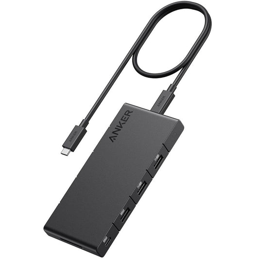 Anker USB-C Hub, 1 x USB-A 3.0 - 2 x USB-A - 3 x USB-C - 2 x HDMI - 1 x RJ45 - 1 x SD, Black A83A2G11