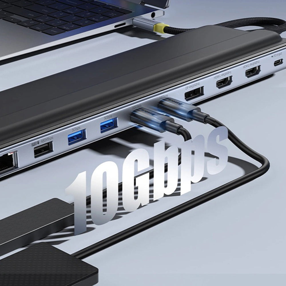 Baseus EliteJoy EH3 USB-C Hub, 12in1, Gray B0114200