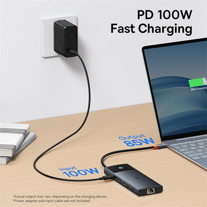 Baseus Gleam II USB-C Hub, 10in1, Black B00061800123-00