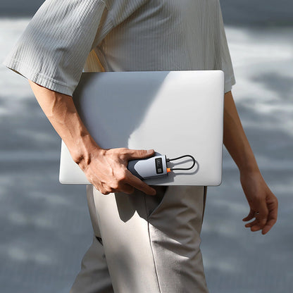 Baseus Metal Gleam USB-C Hub, 3 x USB-A 3.0 - 1 x USB-C - 1 x HDMI - 1 x SD - 1 x microSD, Gray B00030708811-01