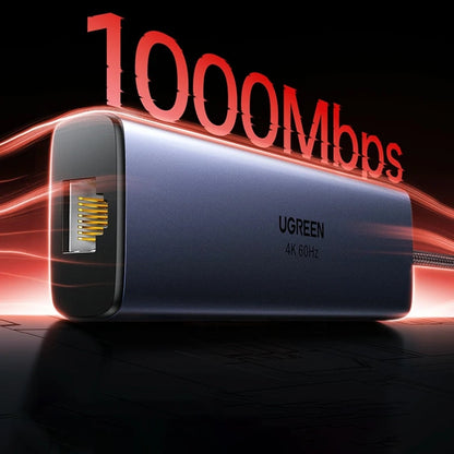 UGREEN CM512 (75643) USB-C Hub, 6in1, Gray