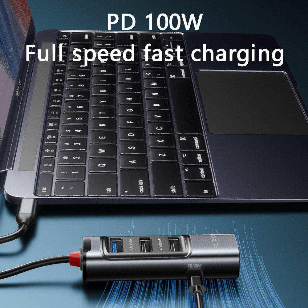 Yesido HB23 USB-C Hub, 5in1, Grey