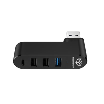 Techsuit H17 SplitterNode USB Hub, 4in1, Black