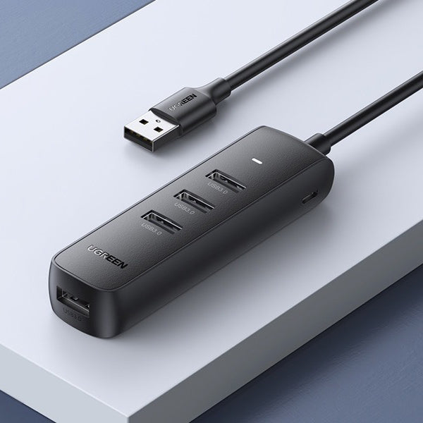 USB Hub UGREEN CM416, 4 x USB-A 3.0, 0.25m, Black
