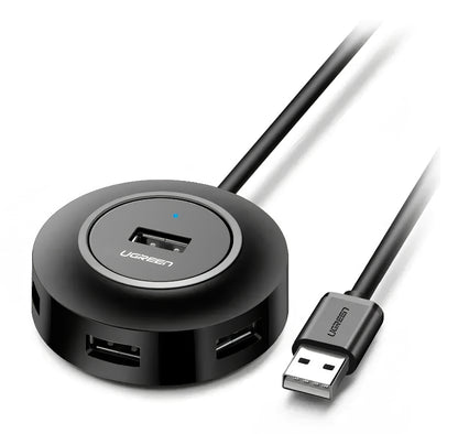 USB Hub UGREEN CR106, 4 x USB-A, 1m, Black