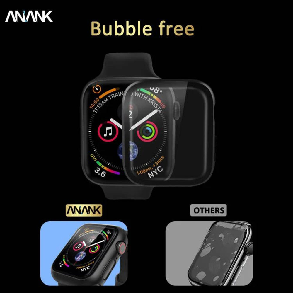 Anank Screen Guard Case for Apple Watch Series 7 41mm, Black