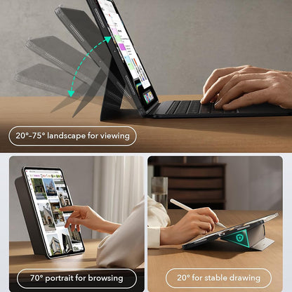 Keyboard Case for Apple iPad Air 13 (2025) / Air 13 (2024), ESR, Shift, Gray