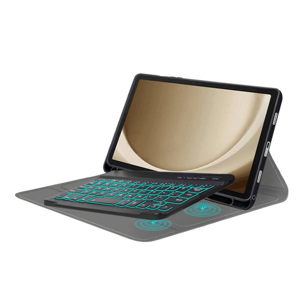 Keyboard Case for Samsung Galaxy Tab A9+, Techsuit, CozyTab, Black