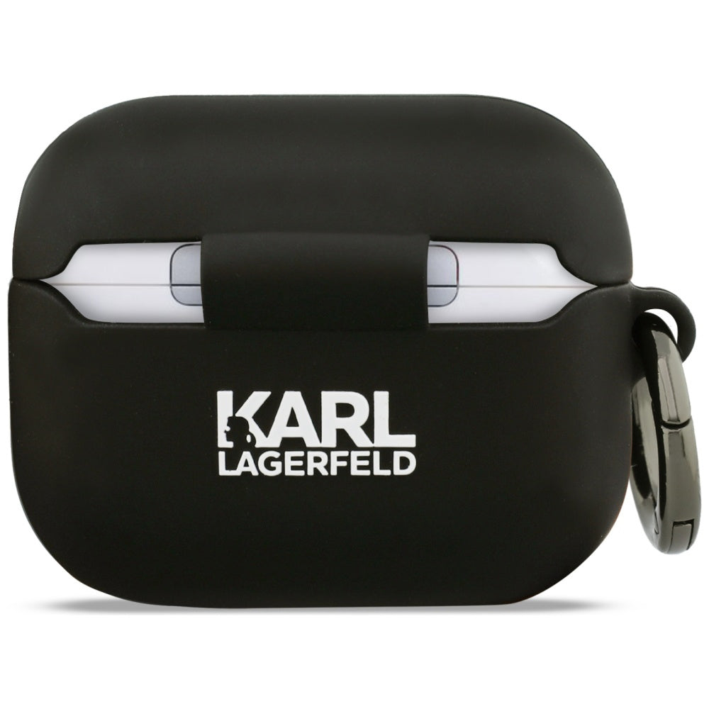 Karl Lagerfeld 3D Karl's Head Case for Apple Airpods Pro 3, Black