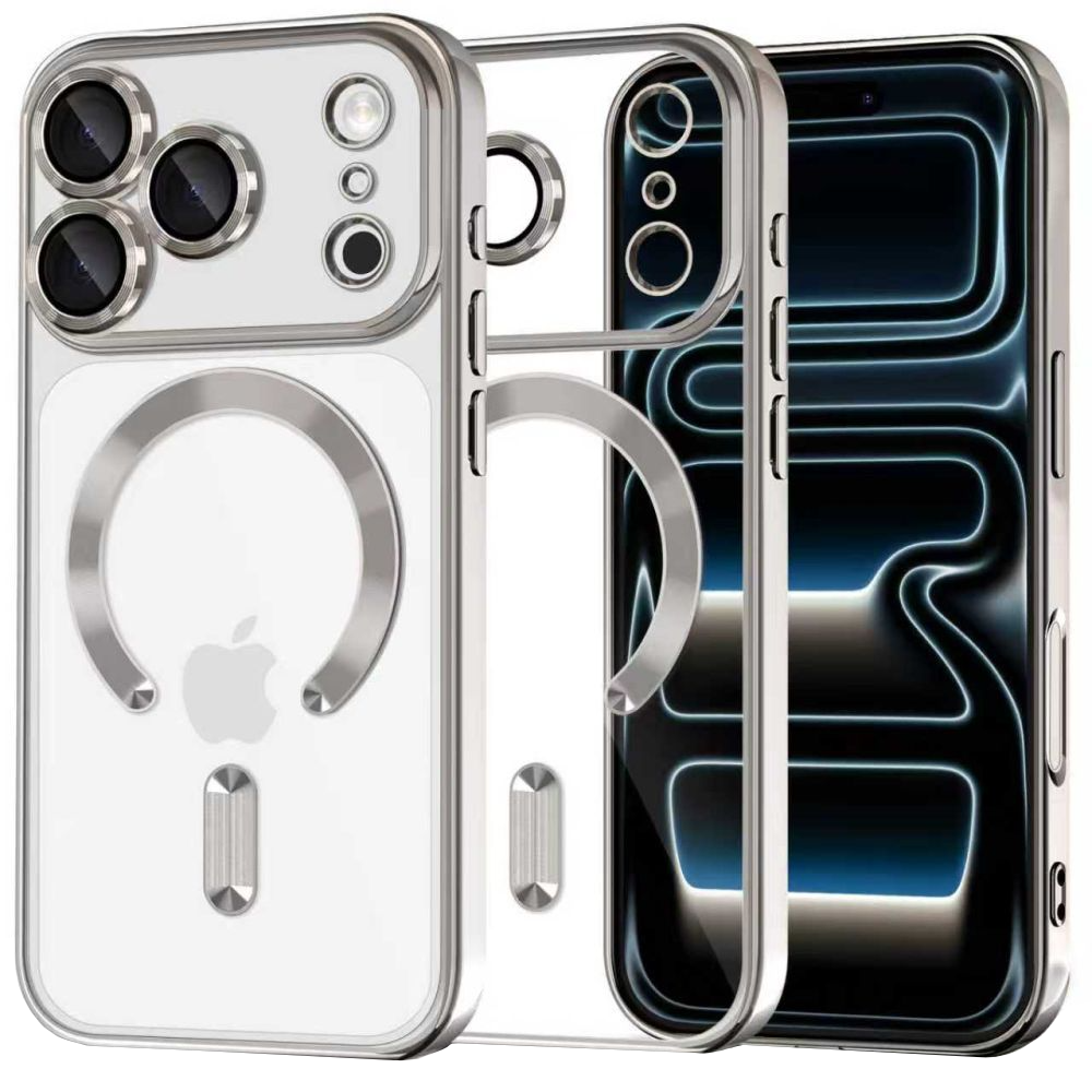 MagSafe Case for Apple iPhone 17 Pro, Tech-Protect, Magflex, Silver