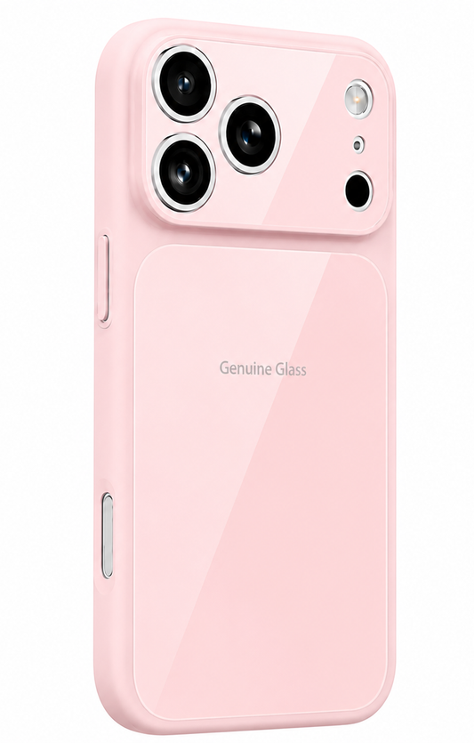 MagSafe Case for Apple iPhone 14 / 13, OEM, Genuine Glass, Pink