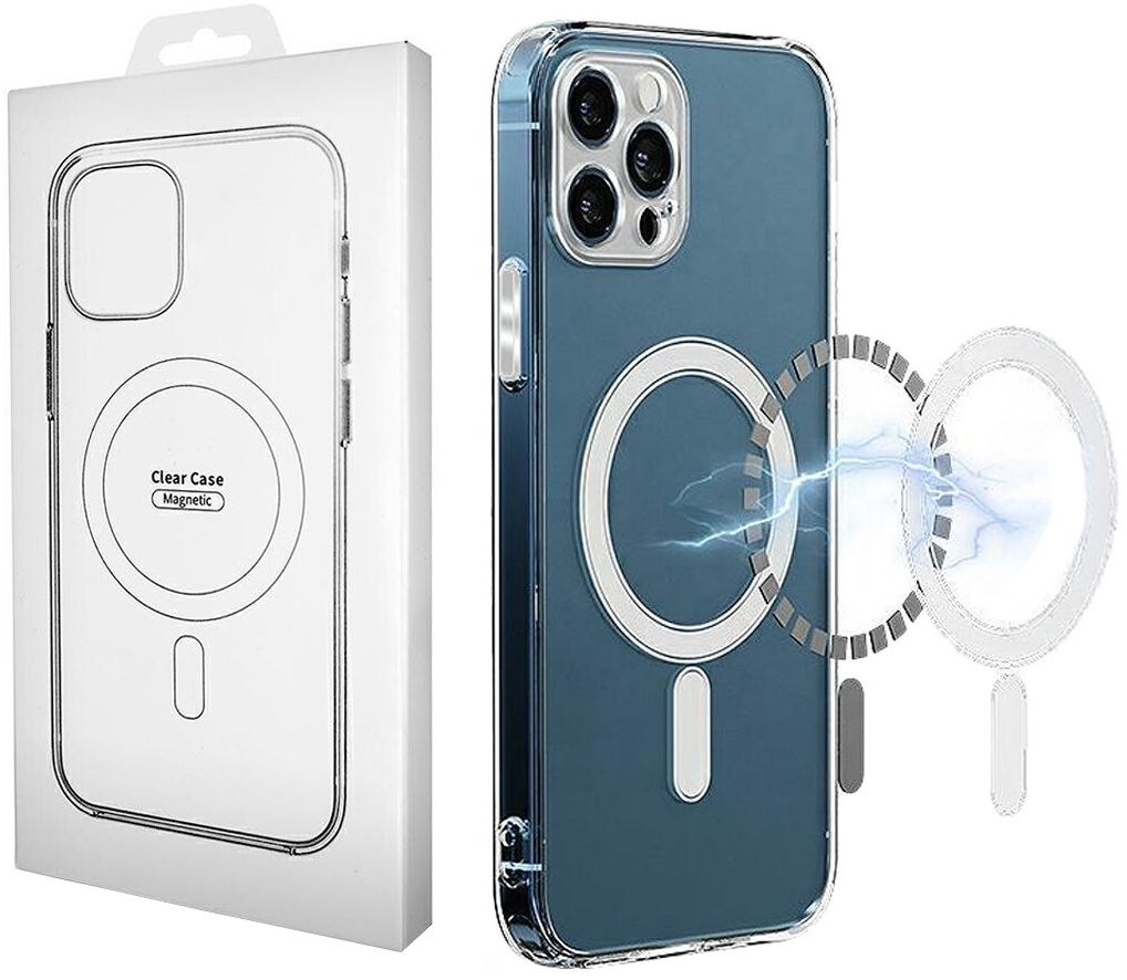 MagSafe Case for Apple iPhone 16 Pro Max, OEM, Clear with Camera Protection, Transparent