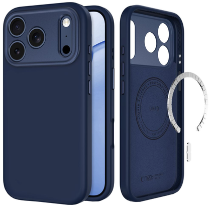 MagSafe Case for Apple iPhone 18 Pro / 17 Pro, Tech-Protect, Uniq CC, Navy Blue