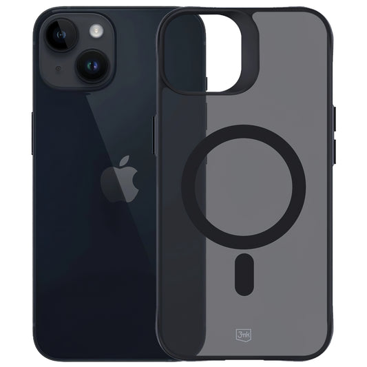 MagSafe Case for Apple iPhone 14 / 13, 3MK, Smoke MagCase, Black