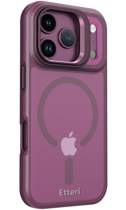 MagSafe Case for Apple iPhone 18 Pro / 17 Pro, Etteri, Morning Fog, Burgundy