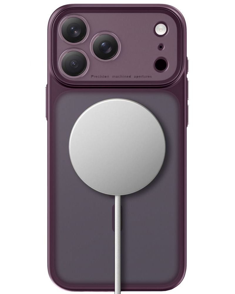 MagSafe Case for Apple iPhone 18 Pro / 17 Pro, Tech-Protect, MagPeak CC, Matte Burgundy