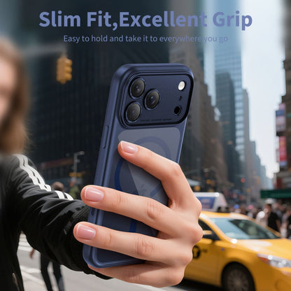 MagSafe Case for Apple iPhone 17 Pro Max, Tech-Protect, MagPeak, Navy Blue