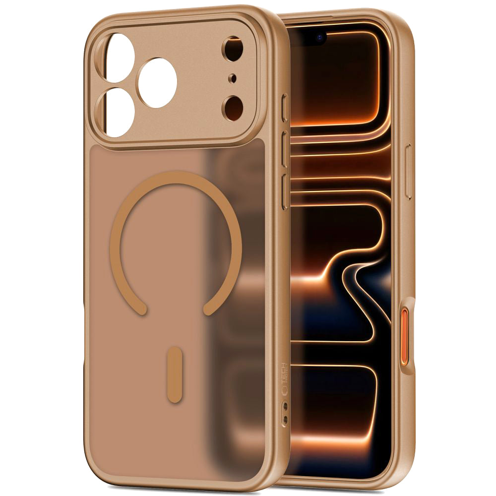 MagSafe Case for Apple iPhone 17 Pro Max, Tech-Protect, BasicMag, Matte Brown