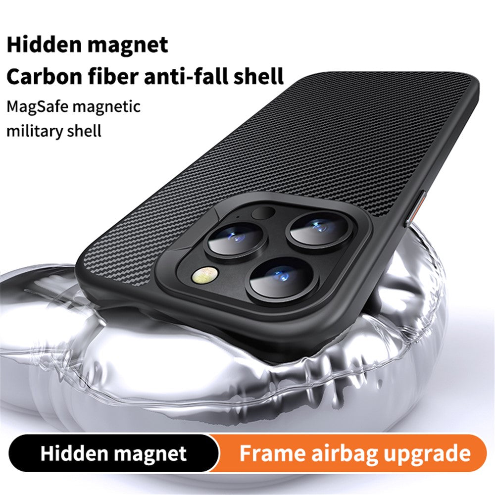MagSafe Case for Apple iPhone 15 Pro, OEM, Carbon, Black