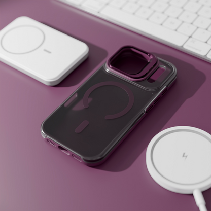 MagSafe Case for Apple iPhone 18 Pro / 17 Pro, Etteri, Morning Fog, Burgundy