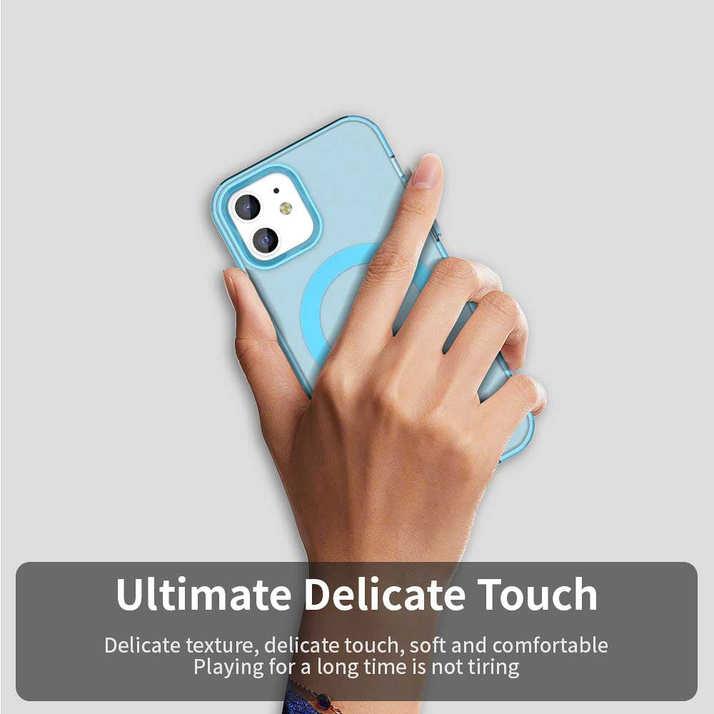 MagSafe Case for Apple iPhone 12 / 12 Pro, Techsuit, CandyCase, Blue