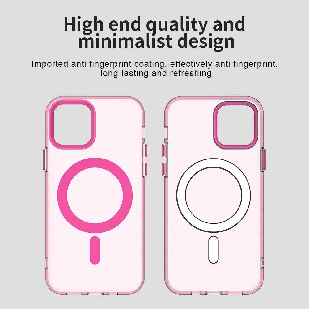 MagSafe Case for Apple iPhone 12 / 12 Pro, Techsuit, CandyCase, Pink