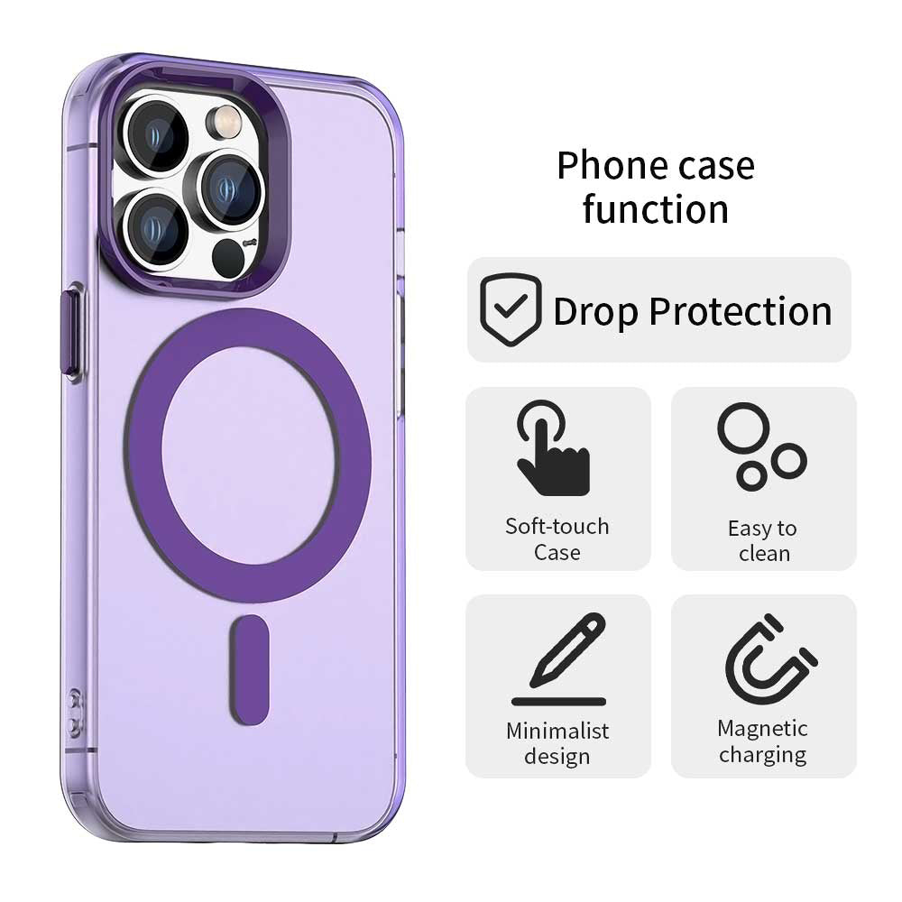 MagSafe Case for Apple iPhone 13 Pro Max, Techsuit, CandyCase, Purple