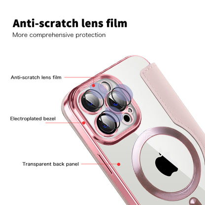 MagSafe Case for Apple iPhone 13 Pro Max, Techsuit, SmartMag Book, Pink