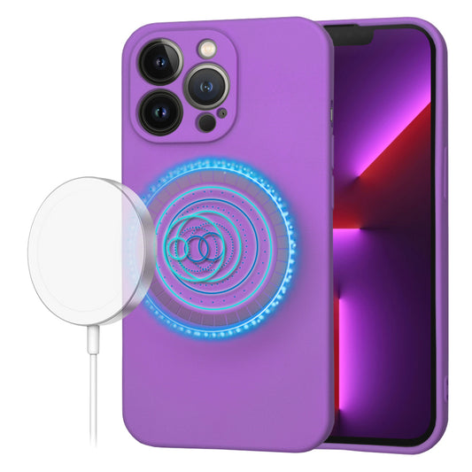 MagSafe Case for Apple iPhone 13 Pro, Techsuit, SoftFlex, Purple