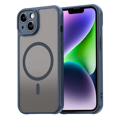 MagSafe Case for Apple iPhone 13, Techsuit, HaloFrost II, Navy Blue