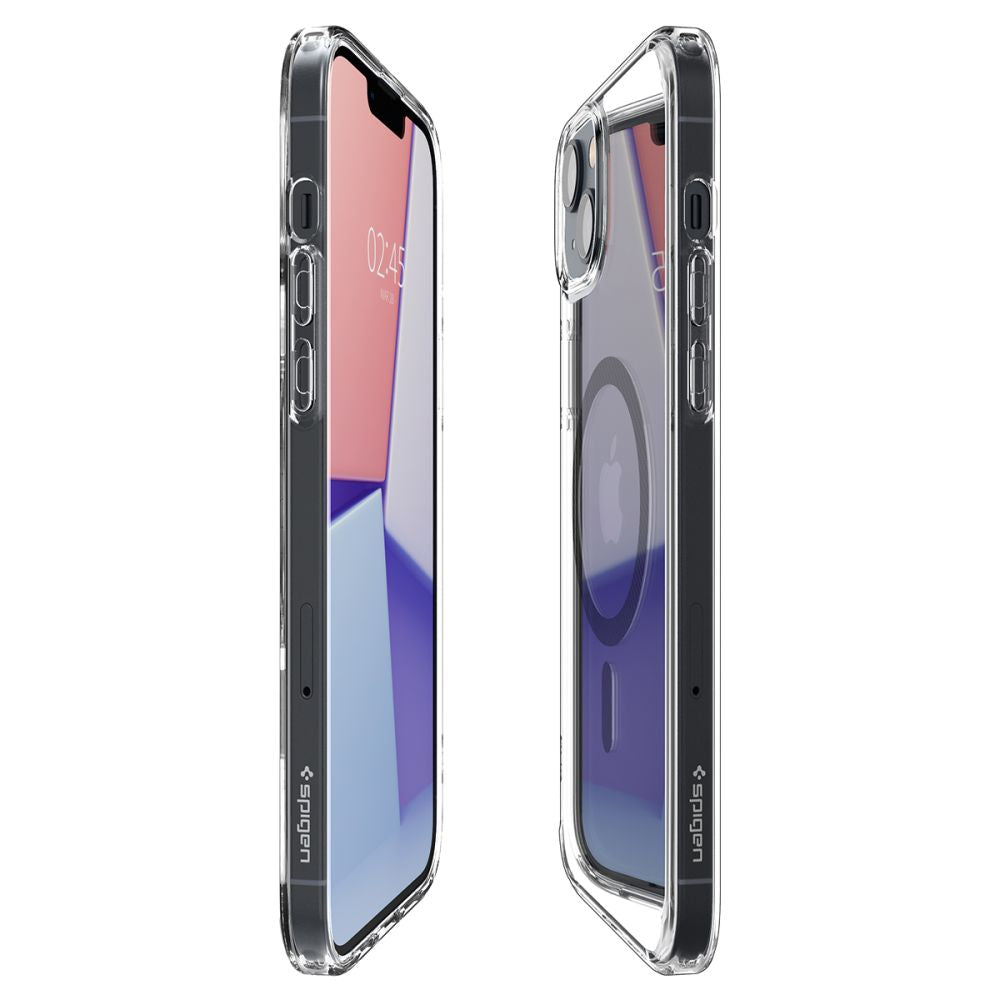 MagSafe Case for Apple iPhone 14 Plus, Spigen, Ultra Hybrid Carbon, Transparent