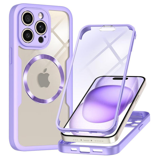 MagSafe Case for Apple iPhone 14 Pro, Techsuit, ColorVerse 360, Purple