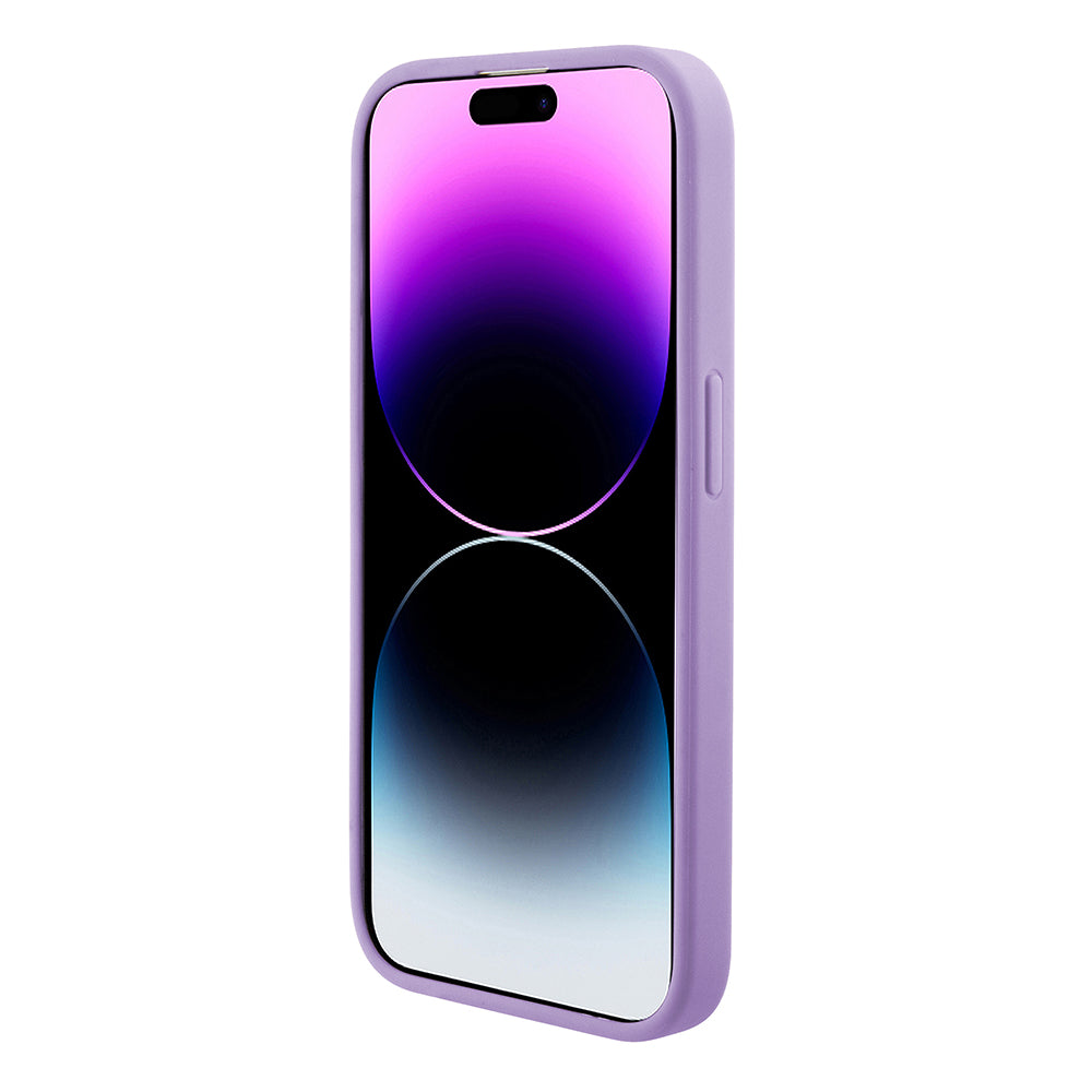 MagSafe Case for Apple iPhone 15, Guess, Saffiano, Purple